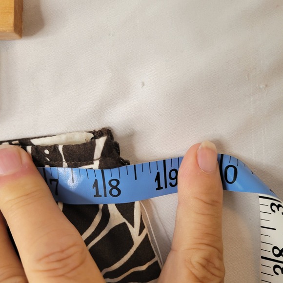 Robbie Bee Y2K Floral Print Skirt A-Line Brown Green Trim Cotton Sz 14 Friends - Picture 3 of 10